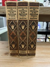 VTG Medicine In Virginia Garrett & Massive Book 1931 1933 Set Of 3 Books picture