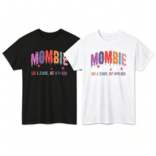 Colorful Drip Zombie Mom Spider Halloween Graphic T‑Shirt S‑5XL picture