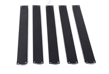 5x Middle Atlantic Flat Black Filler Panel Set 1U EB1 Strong SR-BLANK-1U Plate w picture