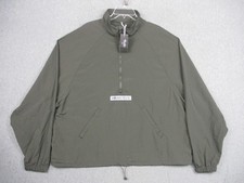 Primitive Skateboarding Jacket Mens Large Green 1/4 Zip Windbreaker Nylon picture