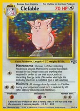 Clefable - 1/64 - Pokemon Jungle Unlimited Holo Rare Card WOTC NM picture
