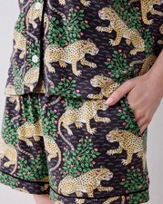 Printfresh Organic Pima Short PJ Set in Bagheera size L picture