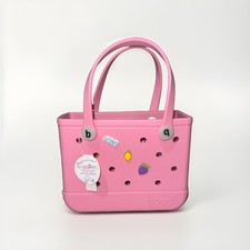 NEW Original Bogg Bitty Bag Tote Pink + 1 Clear Accessory Bag Bubblegum picture