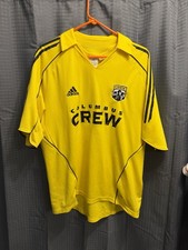 Vintage 2004 Columbus Crew Adidas MLS Soccer Jersey Men’s Large Yellow picture
