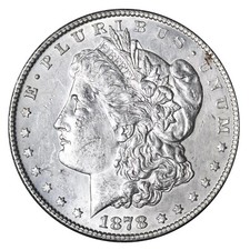 1878-S Brilliant AU/Uncirculated $1 Morgan US Silver Dollar 90% BU  picture