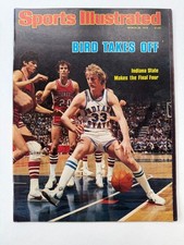 Larry Bird Indiana State 1979 Sports Illustrated Second Cover Label Removed picture