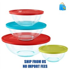 Pyrex Mixing Bowl, Glass, 8-Piece picture
