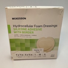 McKesson 4845 Hydrocellular Foam Dressing Silicone Border 7x7