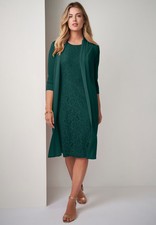 Jessica London Women's Plus Size 2-Piece Lace Jacket Dress picture