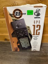 Garmin GPS 12 Personal Navigator Handheld GPS Bundle Original Box Manual Tested  picture