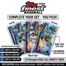 2026 Topps Finest Baseball Common Uncommon Rare 1-300 You Pick Complete Your Set picture