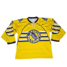 Athletic Knit Fighting Falcons Hockey Jersey Yellow Smith 62 Mens Large picture