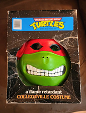 Vintage 1988 Collegeville TMNT Raphael Boxed Halloween Costume picture