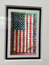 Tim Yanke - 'Yanke Doodle' Series 2015 Serial Numbered And Signed American Flag picture