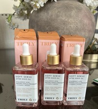 Lot Of 3/ Truly Beauty Soft Serve After Shave Oil Strawberry Vanilla 3.1 fl oz picture