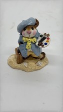 Vintage 1982 Annette Petersen Mouse Artist Figurine Wee Forest Folk picture