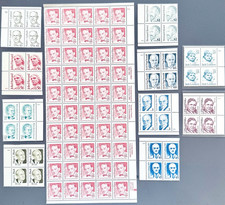 SoCo  Stamps US - 1986-1994 Great Americans Series Plate Block set MNH picture