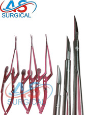 Kamiyama Micro Scissors 16,18,20cm For Neurosurgery Bayonet Handle German picture