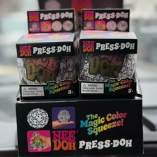 NeeDoh Press Doh 4 Variations Magic Color Squeeze Squishy Stress Fidget Toy  picture
