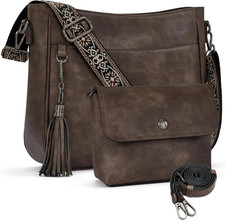2Pcs/Set Crossbody Bags for Women,Vegan Leather Hobo Purses picture