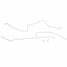 Fits 97-02 Cadillac Eldorado w/ TC Intermediate Brake Line Kit Steel CIN9706OM picture
