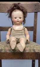 Antique 1920s Effanbee Bubbles Composition Doll - 16” Cloth Body Sleep Eyes 