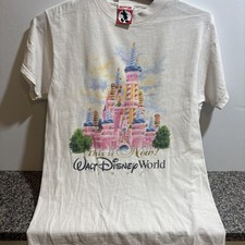 Vintage Walt Disney World T-Shirt 1997 25th Anniversary Cake Castle US size M picture