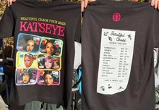 Vtg KATSEYE Beautiful Chaos Tour 2025 K-Pop Concert T-Shirt S-5XL picture