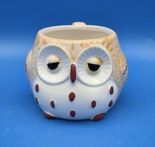 Vintage 1970s Ceramic Sleepy Owl Mug  picture