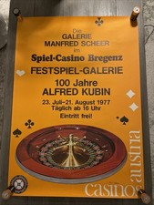 Alfred Kubin 1977 Vintage Exhibition Poster Casino Bregenz Scheer Signed Austria picture