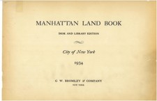 Antique Land Maps - 1934 Bromley Manhattan Land Maps picture