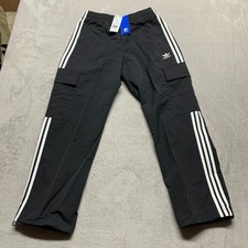 NWT Adidas Adicolor Men's S Originals 3 Stripe Cargo Pants Black HR3364 MSRP $80 picture