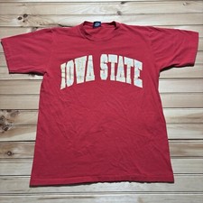Vintage 90s Iowa State Cyclones College Single Stitch Shirt Size Medium picture