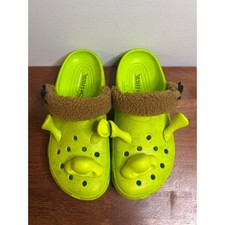 Crocs Dreamworks Shrek Lime Green Classic Clogs Mens 10 Womens 12 picture