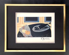 🔥 GEORGES BRAQUE + 1948 AWESOME SIGNED PRINT + MATTED & FRAMED + BUY IT NOW picture