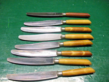 WILH. KLEIN & SOHNE  SOLINGEN ROSTFREI STEAK KNIVES (8)  FAUX  BONE HANDLES picture