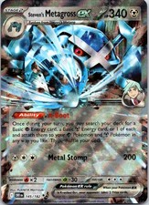 Steven's Metagross ex Holo Double Rare SV10: Destined Rivals 145/182 NM picture