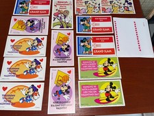 Vintage 1980s Disney Valentines Lot of 14 w Envelopes Mickey Donald Pluto more picture