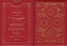 SEALED MISC GOODS CO RED PLAYING CARDS 3RD EDITION 2014 USPCC picture