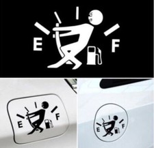 1pc Funny Car Vinyl Sticker High Gas Consumption Decal Fuel Gage Em-  picture