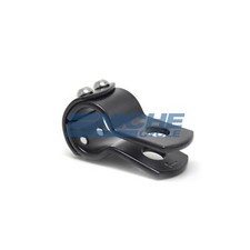 3-Piece Exhaust Frame Footpeg Hanger Motorcycle Clamp Black 1-1/8