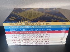 GREAT AMERICAN QUILTS 1989-1997 Hard Cover Books Lot of 9 Very Good Oxmoor House picture