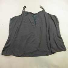 Torrid Shirt Womens Medium Sleeveless Black Lightweight Tank Top Crew Neck picture