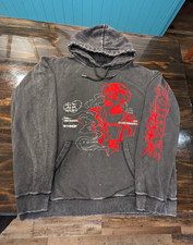 Corpse Husband Miss You Hoodie Anime Acid Wash Black 2XL Official Merch picture