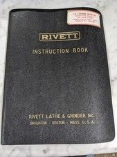 RIVETT OPERATOR SERVICE MANUAL PARTS LIST BOOK CATALOG 112 SURFACE GRINDER picture