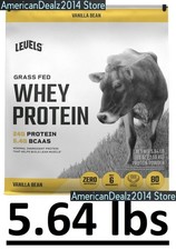 Levels Grass Fed Whey Protein, Vanilla Bean, 5.64 lbs NEW picture