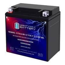 Mighty Max YTX14-BS Replacement for 2000-2006 Honda TRX350 Rancher Battery picture