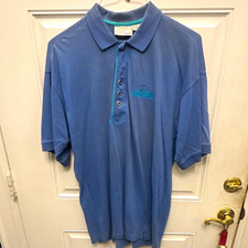 Vintage 90s Greg Norman Reebok PGA TOUR CBS Sports Polo Sz L picture