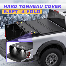 1PC 5.8FT Hard Bed Tonneau Cover For 2019-2025 Silverado Sierra 1500 LT 4-Fold picture