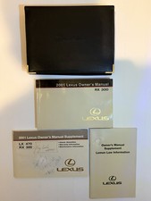 RARE 2001 LEXUS RX300 OWNERS MANUAL WITH CASE SET OEM picture